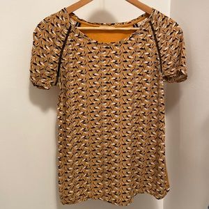 Promod bird pattern shirt